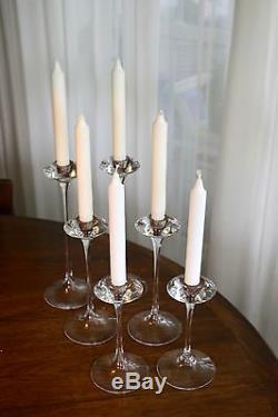 Kosta Boda Fanfare Candlesticks Set of 6