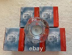 Kosta Boda Sweden Snowball Votive & Tea Light Candle Holders Set of 6