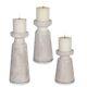 Kyan 11.25 Inch Candle Holder (set Of 3) Ombre/light Antique Sand Finish