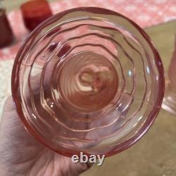 L. E. Smith Pink Flamingo Candle Holders Set of 2 Vintage Mid Century