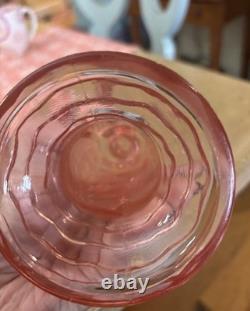 L. E. Smith Pink Flamingo Candle Holders Set of 2 Vintage Mid Century