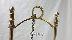 L@@K Nautical Brass Glass Adjustable Hurricane Candle Holders Ship Table Hanging
