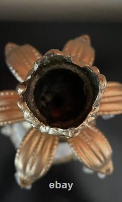 L & L WMC Cherub Candle Holders & Crystal Center Pedestal Bowl Hollywood Regency