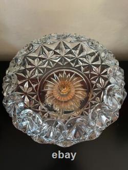 L & L WMC Cherub Candle Holders & Crystal Center Pedestal Bowl Hollywood Regency