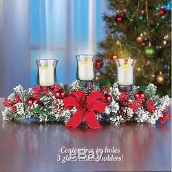 LED Candle Holder Christmas Centerpiece Table Decoration Home Tabletop Decor