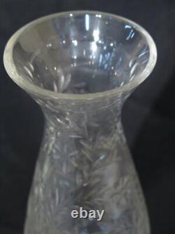 LF42402EC Silver Candlestick Cut Glass Candle Holder