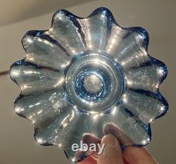 LOT 18 Vintage Fostoria Celestial Blue Glass Taper Candle Holders Party Banquet
