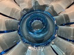 LOT 18 Vintage Fostoria Celestial Blue Glass Taper Candle Holders Party Banquet