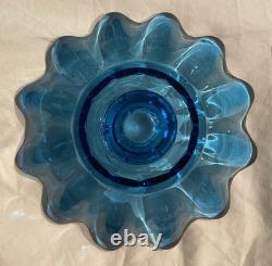 LOT 18 Vintage Fostoria Celestial Blue Glass Taper Candle Holders Party Banquet