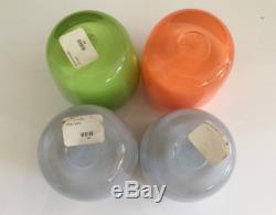 LOT 4 GLASSYBABY Votive Candle Holders Drinker Various Size Charles Grass Orange