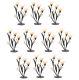 Lot Of 10 Amber Lillies Tealight Candle Holders Wedding