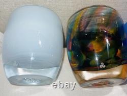 LOT of 3 Glassybaby Candle Holders Beyond The Stars Little Boy Blue & Peace