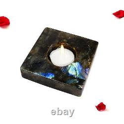 Labradorite Candle Holder Vintage Home Décor Tealight Housewarming Mothers Day