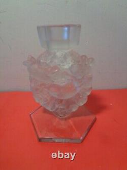 Lalique France Masanges Frosted Candle Stick Holder (6.5 by 5)