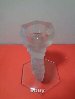 Lalique France Masanges Frosted Candle Stick Holder (6.5 by 5)