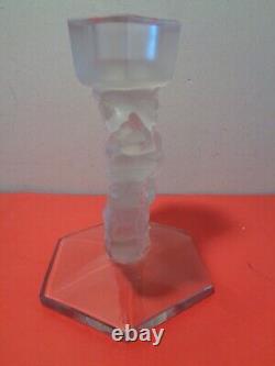 Lalique France Masanges Frosted Candle Stick Holder (6.5 by 5)