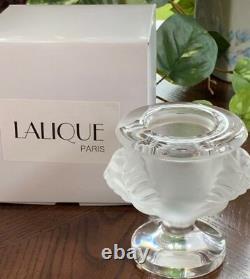 Lalique Tete D' Lion Double Lion Head Candle Holder or Cigarette Holder