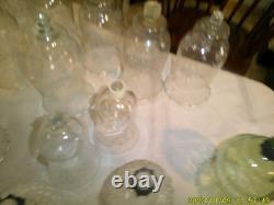 Large Collection Of Decorative Glass Sconce Cup Candle Holders Variety
