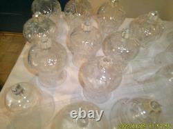 Large Collection Of Decorative Glass Sconce Cup Candle Holders Variety
