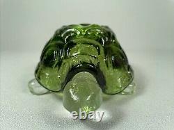 Le Smith Glass Turtle Fairy Light Lamp, Green & Clear, Two Piece, No Damage