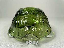 Le Smith Glass Turtle Fairy Light Lamp, Green & Clear, Two Piece, No Damage