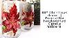 Learn To Paint Poinsettia Flowers On Candle Holders Christmas Diy Decor Ideas Beautiful Glass Art