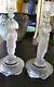 Less $ Antique Pair Chinoiserie Chinese Figural French Glass Candlesticks