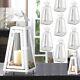 Lot 10 Charming White Lantern Candle Holder Wedding Centerpieces