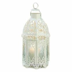 Lot 10 Enchanting 12 White Moroccan Lantern Candleholder Wedding Centerpieces