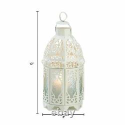 Lot 10 Enchanting 12 White Moroccan Lantern Candleholder Wedding Centerpieces