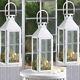 Lot 10 Large White 15 Tall Candle Holder Lantern Lamp Wedding Table Centerpiece