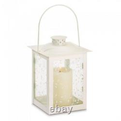 Lot 10 White Lantern Small 8 Candle Holder Wedding Centerpieces Set