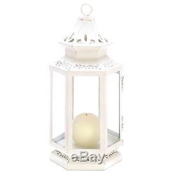 Lot 10 White Lantern Small Candle Holder Wedding Centerpieces Set