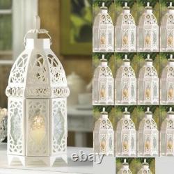 Lot 15 Enchanting 12 White Lantern Candleholder Wedding centerpieces