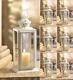 Lot 15 Starry Cutout Lantern 8 Small White Candle Holder Wedding Centerpieces