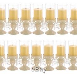 Lot 15 Victorian Hurricane Lantern Candle Holder Wedding Centerpieces