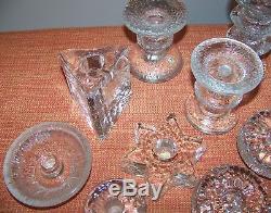 Lot 22 pieces IITTALA BERGDALA & Unknown Glass candle Holders Finland Sweden VGC