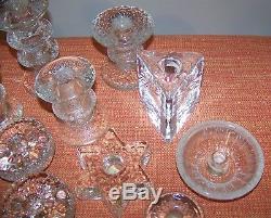 Lot 22 pieces IITTALA BERGDALA & Unknown Glass candle Holders Finland Sweden VGC