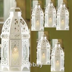 Lot 6 Enchanting 12 Creamy White Lantern Candleholder Wedding centerpieces