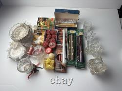 Lot Votive Candles Votive Candle Glass Candle Holder Christmas Tree Candles 2AA