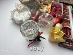 Lot Votive Candles Votive Candle Glass Candle Holder Christmas Tree Candles 2AA