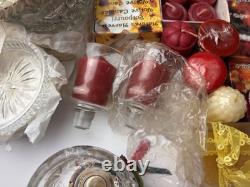 Lot Votive Candles Votive Candle Glass Candle Holder Christmas Tree Candles 2AA