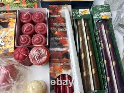 Lot Votive Candles Votive Candle Glass Candle Holder Christmas Tree Candles 2AA