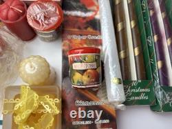 Lot Votive Candles Votive Candle Glass Candle Holder Christmas Tree Candles 2AA