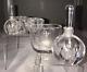 Lot Of 7 Orrefors Crystal Sweden Dish/candle Holders/perfume Bottles With Tops