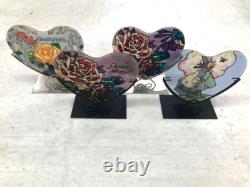 Lot of 96 Joan Baker Suncatcher Heart Shaped Candle Holders w Stand