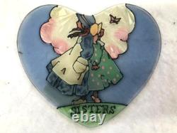 Lot of 96 Joan Baker Suncatcher Heart Shaped Candle Holders w Stand