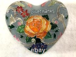 Lot of 96 Joan Baker Suncatcher Heart Shaped Candle Holders w Stand
