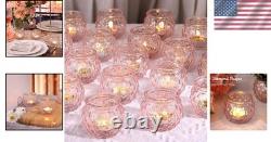 Luxurious Soft Pink Candle Holders Set 48 Votive Holders for Special Moments Luxurious Soft Pink Candle Holders Set 48 Votive Holders for Special Moments