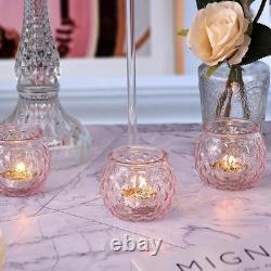Luxurious Soft Pink Candle Holders Set 48 Votive Holders for Special Moments Luxurious Soft Pink Candle Holders Set 48 Votive Holders for Special Moments